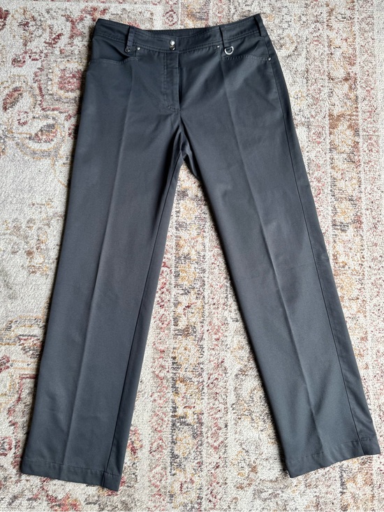 Gg Blue Pants - Gg Blue Women’s Gray Straight Leg Golf Pants Size 10 Lightweight